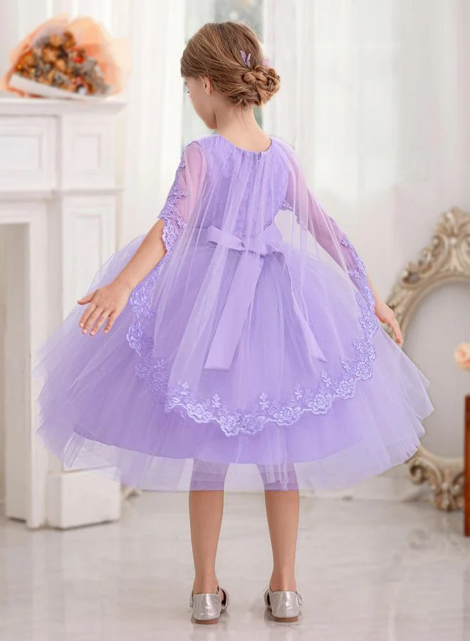 Take Two Lace Bodice Tulle Dress