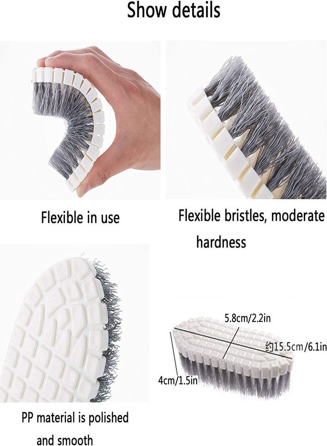 Trifecta Flexible Bristle Cleaning Scrub Brush Kitchen Cooktop Cleaning Brush Bendable Bathtub Sink Tile Brush Multipurpose Home Kitchen Bathroom Cleaner Tools (Pack -3) - Image 5