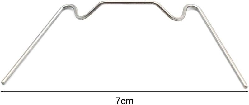 NOVSIX Mini Greenhouse Clips for Hanging - 100Pcs Stainless Steel Clips Green House Accessory Wire Clamp Clip pack for Harbor Freight Replacement Greenhouse Cover - Image 2