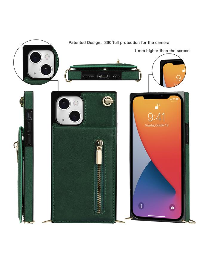 Zaboon Case For iPhone 13 Cross-body Zipper Square Phone Case with Holder - Image 3