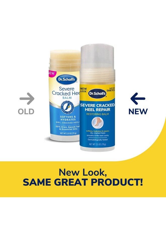 Dr. Scholl's Severe Cracked Heel Repair Restoring Balm 2.5Oz With 25% Urea For Dry Cracked Feet Heals And Moisturizes For Healthy Feet  - Image 3