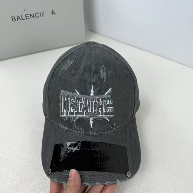 25 New B Brand Washed Embroidered Baseball Caps For Men, Style, Outdoor Sunshade, Trendy Daily Po Model Duckbill - Image 1
