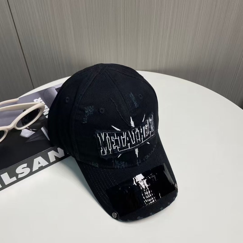 25 New B Brand Washed Embroidered Baseball Caps For Men, Style, Outdoor Sunshade, Trendy Daily Po Model Duckbill - Image 2