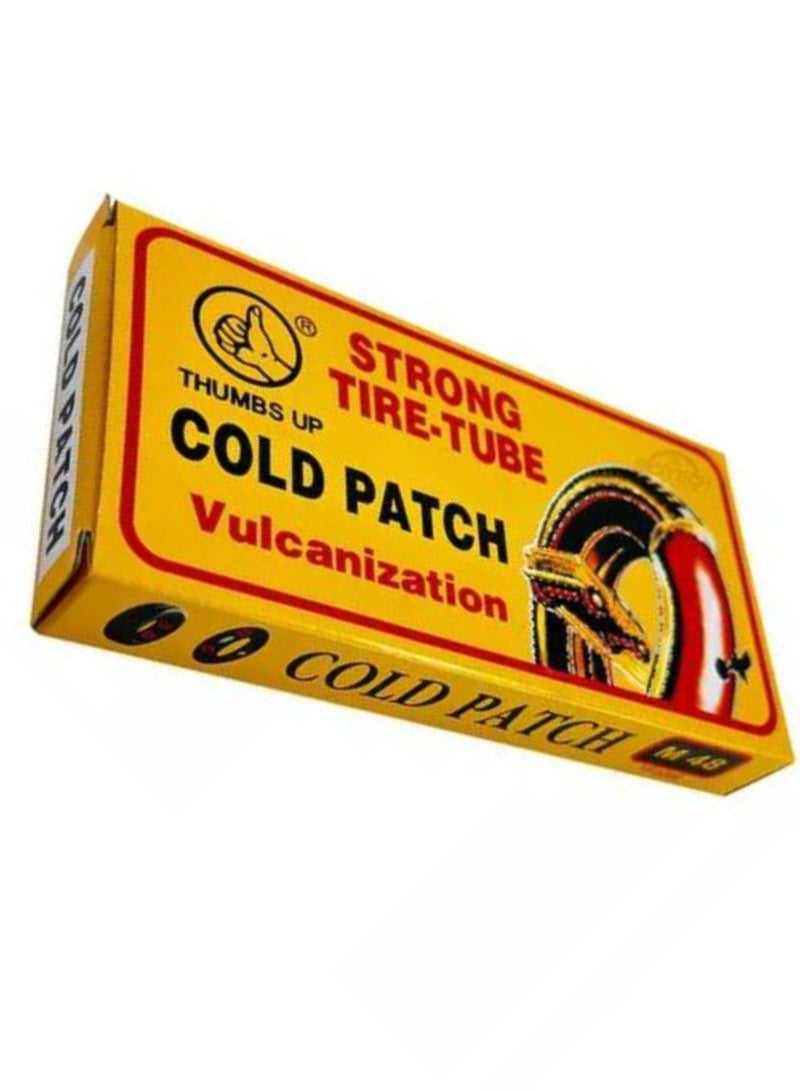 Car and Bike Inner Tube Repair Patches - 48-Piece Cold Patch Kit for Quick and Effective Tire Fixes