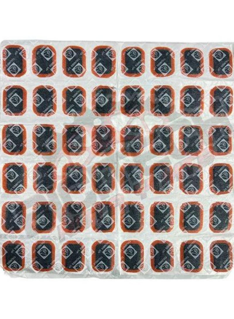 Car and Bike Inner Tube Repair Patches - 48-Piece Cold Patch Kit for Quick and Effective Tire Fixes