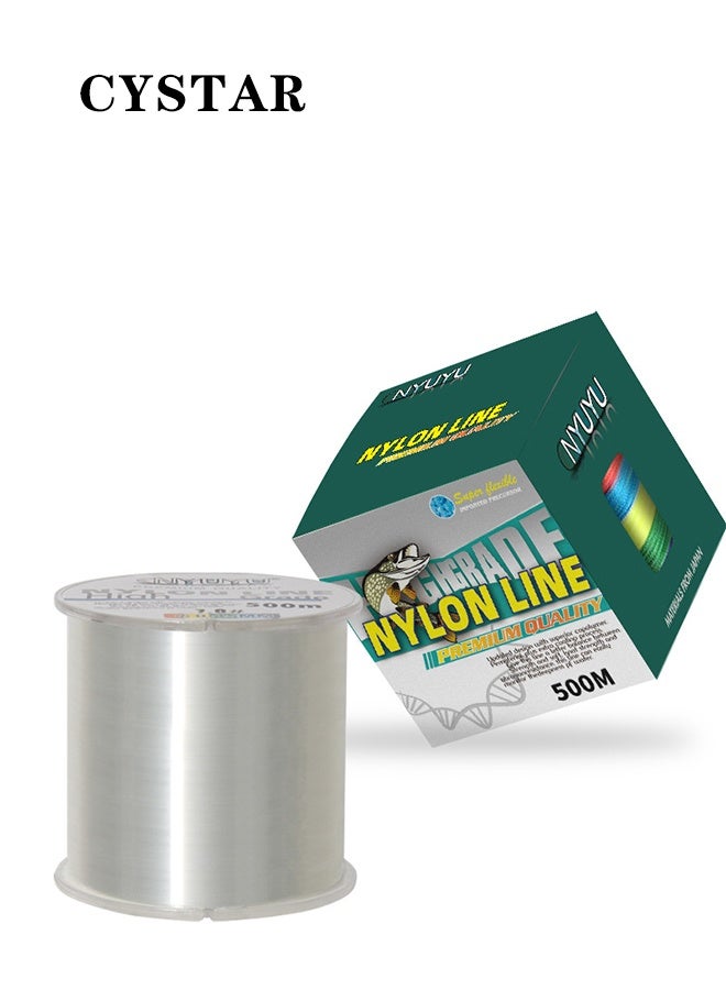 CYSTAR 500m Nylon Fishing Line, Transparent Fluorocarbon Monofilament, Strong Tensile Strength, Flexible & Wear-Resistant, Cuttable for Hanging Decorations, Beading, Kites & Crafts - Image 5