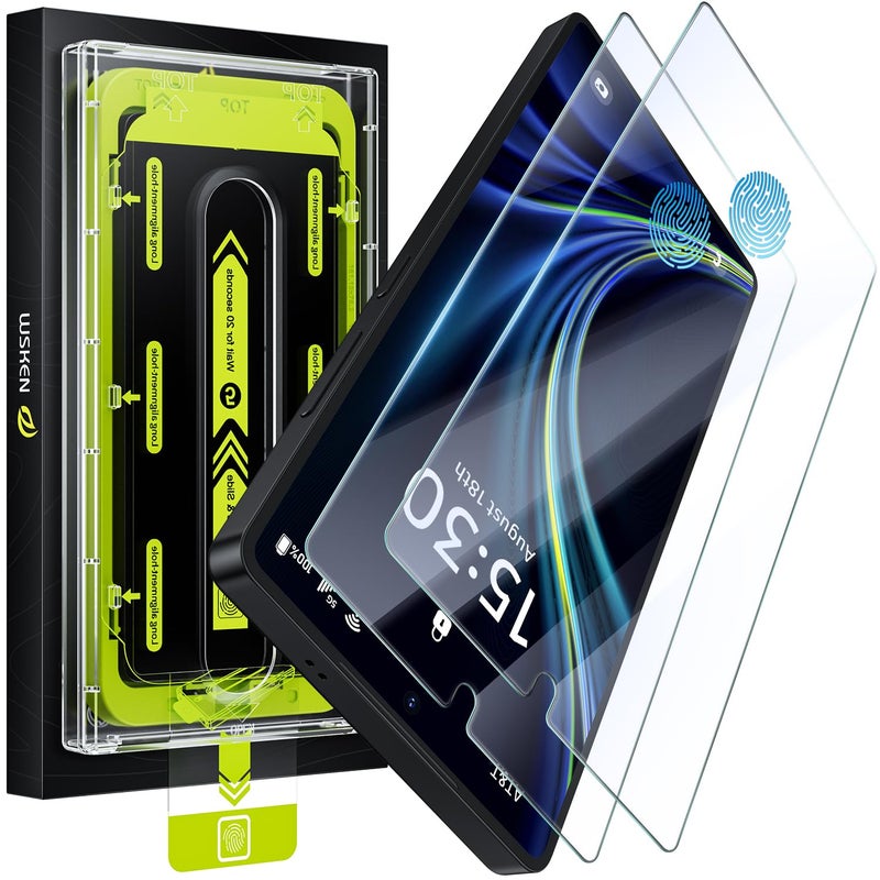 WSKEN for Samsung Galaxy S25 Ultra Screen Protector - [Fingerprint Unlock Support] Case Friendly Auto Dust Removal Shatterproof Bubble Free HD Tempered Glass Film for Galaxy S25 Ultra,2 PCS - Image 1
