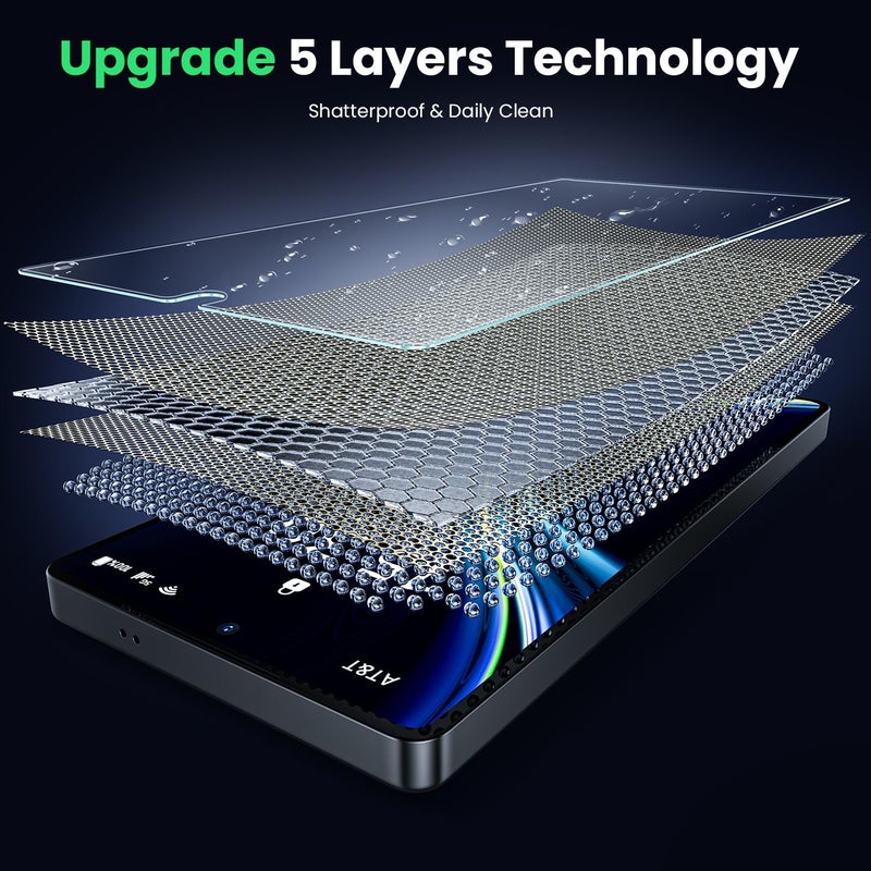 WSKEN for Samsung Galaxy S25 Ultra Screen Protector - [Fingerprint Unlock Support] Case Friendly Auto Dust Removal Shatterproof Bubble Free HD Tempered Glass Film for Galaxy S25 Ultra,2 PCS - Image 4