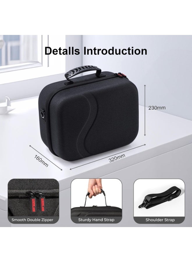Case for Quest 3S, black, Plenty of space  Portable Case For Quest 3S, Protective Case Travel Case For Quest 3S Black - Image 5