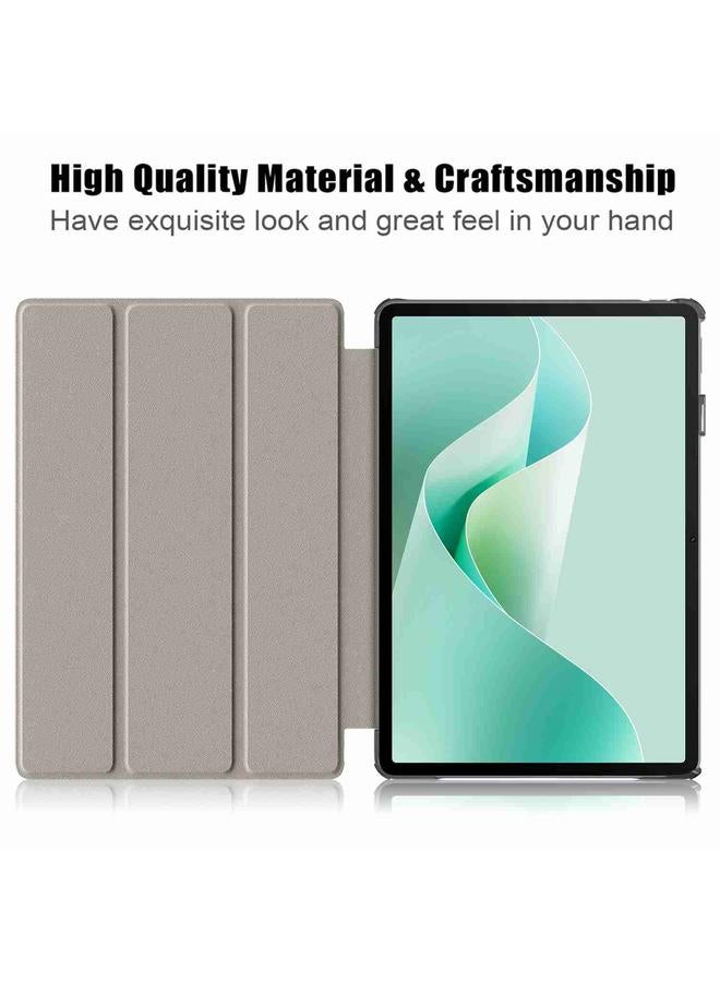 S-TOP Case For Huawei MatePad 11.5S Custer Texture 3-Fold Holder Smart Leather Tablet Case - Image 4