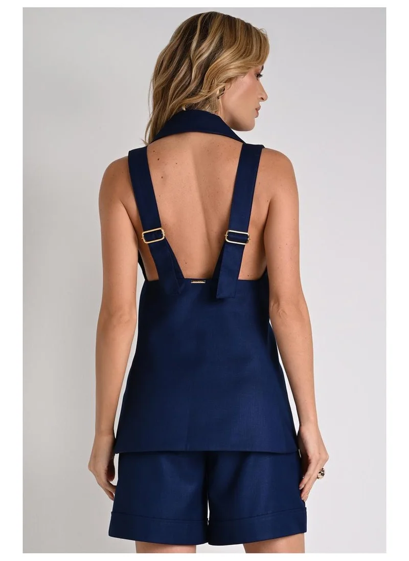 Carmen Steffens  Blue Luxury Vest for Women | Best Price UAE