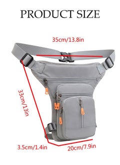 DUNISO Multifunction Drop Leg Bag For Men and Women Panel Utility Waist Bag Shoulder Bag Crossbody Bag For Cycling Hiking Travelling Pouch Pack Waistpack For Outdoor Sports  - Image 2
