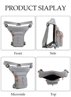 DUNISO Multifunction Drop Leg Bag For Men and Women Panel Utility Waist Bag Shoulder Bag Crossbody Bag For Cycling Hiking Travelling Pouch Pack Waistpack For Outdoor Sports  - Image 5