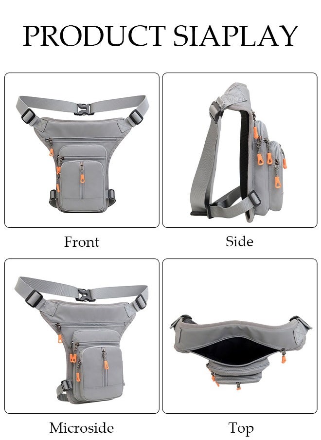 DUNISO Multifunction Drop Leg Bag For Men and Women Panel Utility Waist Bag Shoulder Bag Crossbody Bag For Cycling Hiking Travelling Pouch Pack Waistpack For Outdoor Sports  - Image 5