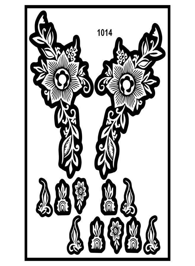 ORDERSHOCK Intricate Finger Mehndi Stencil Sticker for Stylish Patterns - Image 2