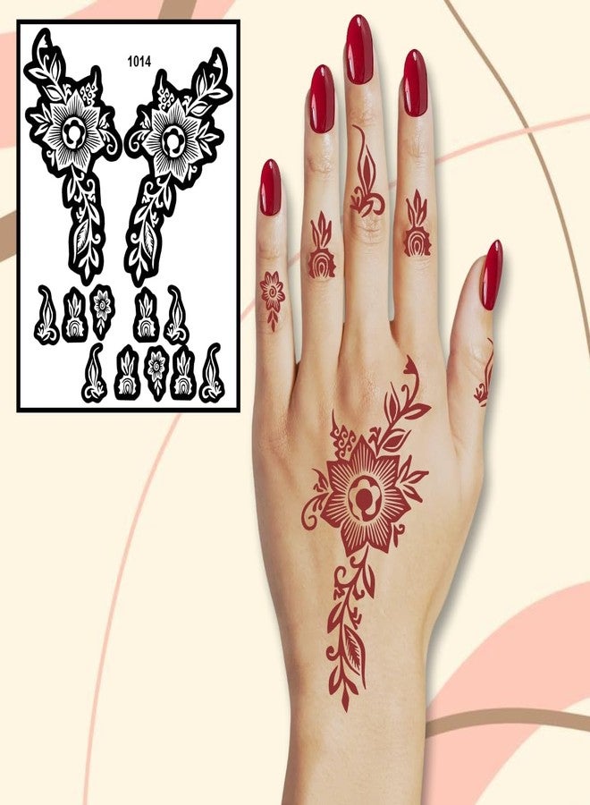 ORDERSHOCK Intricate Finger Mehndi Stencil Sticker for Stylish Patterns - Image 4