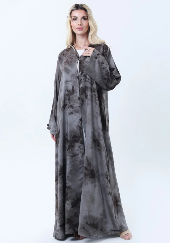 MSquare Fashion Premium Soft Jacquard Abaya with Self-Design & Matching Headscarf