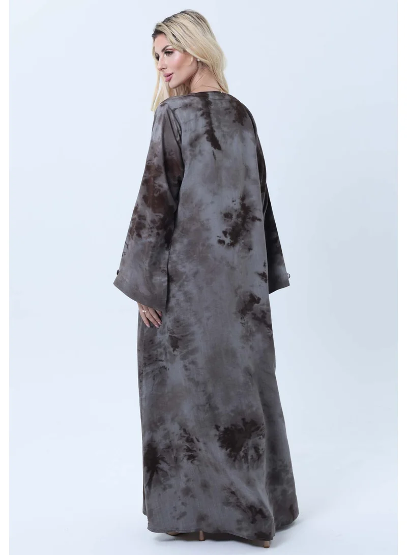 MSquare Fashion  Premium Soft Jacquard Abaya with Self-Design & Matching Headscarf for Women | Best Price UAE