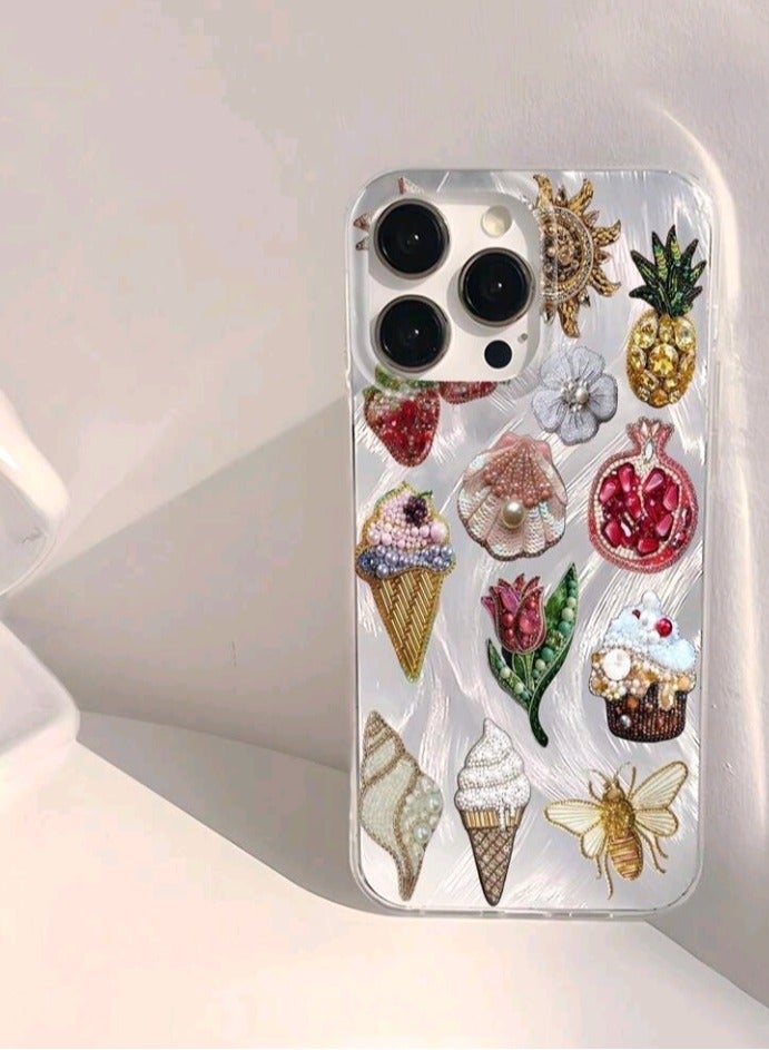 أميزينغز غطاء حماية جراب آيفون 15 برو ماكس مقاوم للإنزلاق بتصميم ستيكرات - Image 1