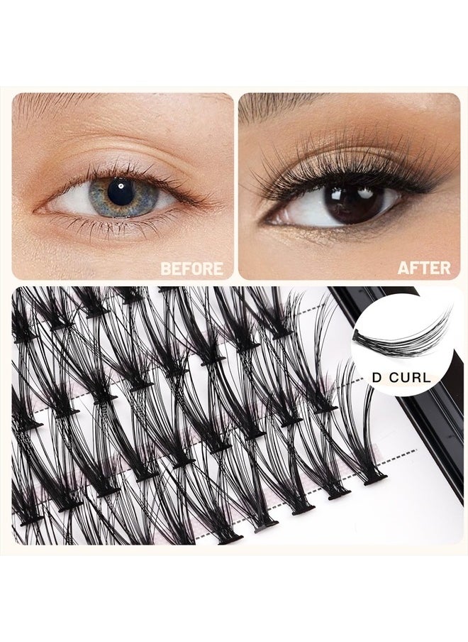 Bodermincer 20D 8-20mm To Choose 8-10-12-14mm MIX/14-16-18-20mm MIX rofessional Makeup Individual Cluster Eyelashes Grafting Fake False Eyelashes Eyelash Extension Individual Eyelash Bunche (20D-12mm)  - Image 3