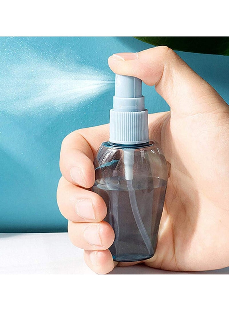 سيوسي 6 حزمة السفر فارغة زجاجة حاوية قابلة لإعادة الشحن ومستحضرات التجميل ومستحضرات التجميل والاكسسوارات المرحاض البلاستيكية ، مع حقيبة السائل مانعة للتسرب ومستحضرات التجميل كيت الذيل - Image 4