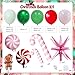 Froova Christmas Balloon Garland Arch Kit 119Pcs Pink Green Red Xmas Balloon with Gingerbread Candy Cane Star Foil Balloons for Christmas Baby Shower Winter Holiday Birthday Party Decorations - Image 4