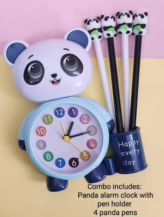 Tera13 TERA 13 Panda Clock for Girls Alarm Clock for Kids (1clock 4 pens) Learning Through Play | Best Gift for Children Ages 3 and Up |Bedrooms and Playrooms Clock for Girls & Boys - Image 5