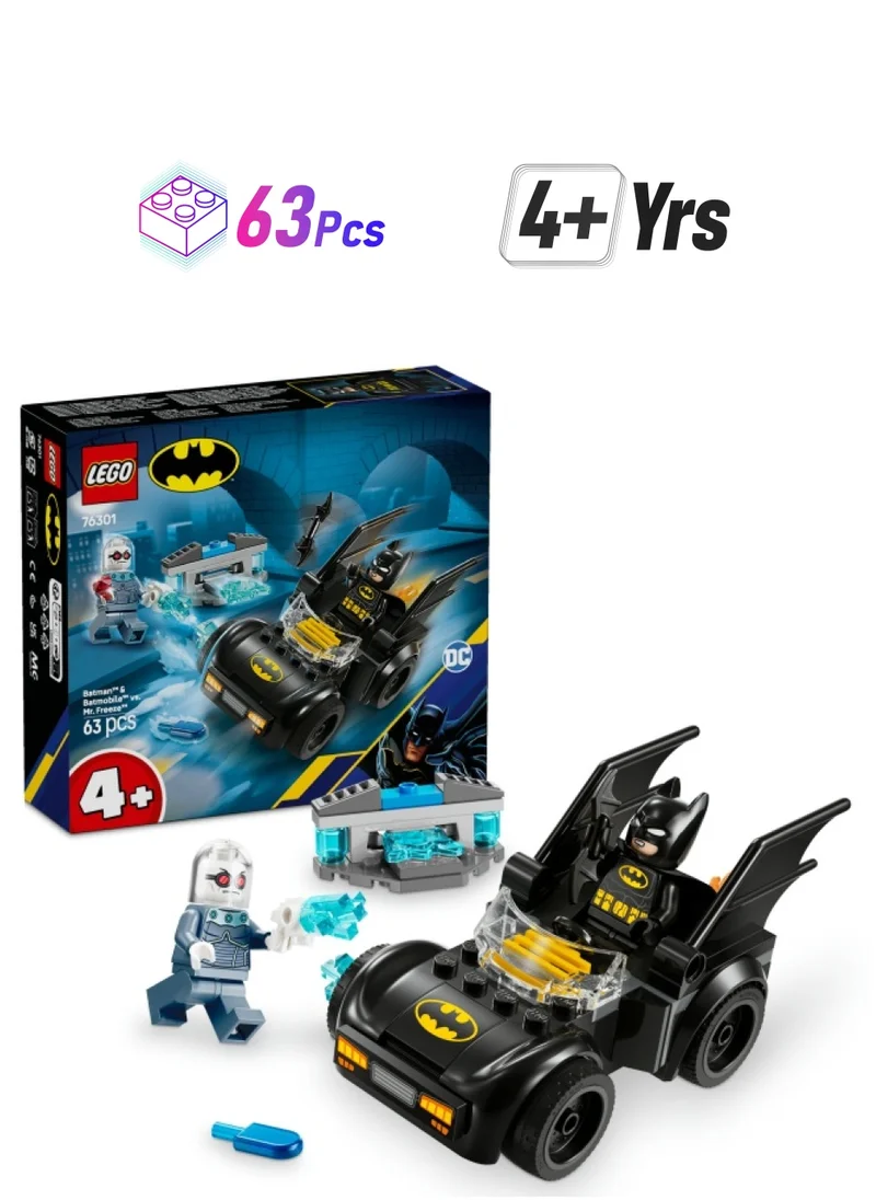 ليغو DC Batman™: Batman & Batmobile™ vs. Mr. Freeze™ Vehicle Playset 76301 (63) Pieces