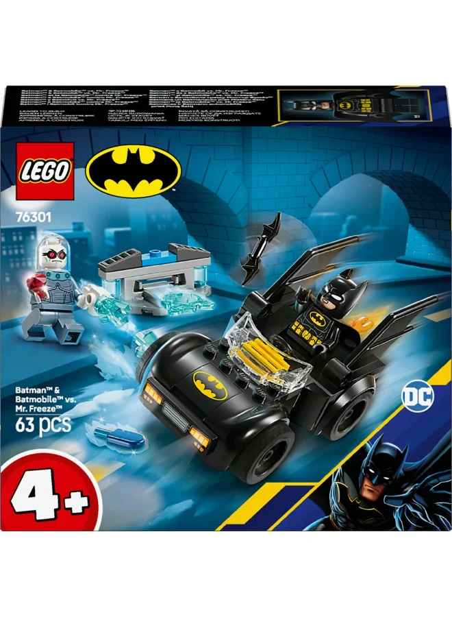 LEGO DC Batman™: Batman & Batmobile™ vs. Mr. Freeze™ Vehicle Playset 76301 (63) Pieces