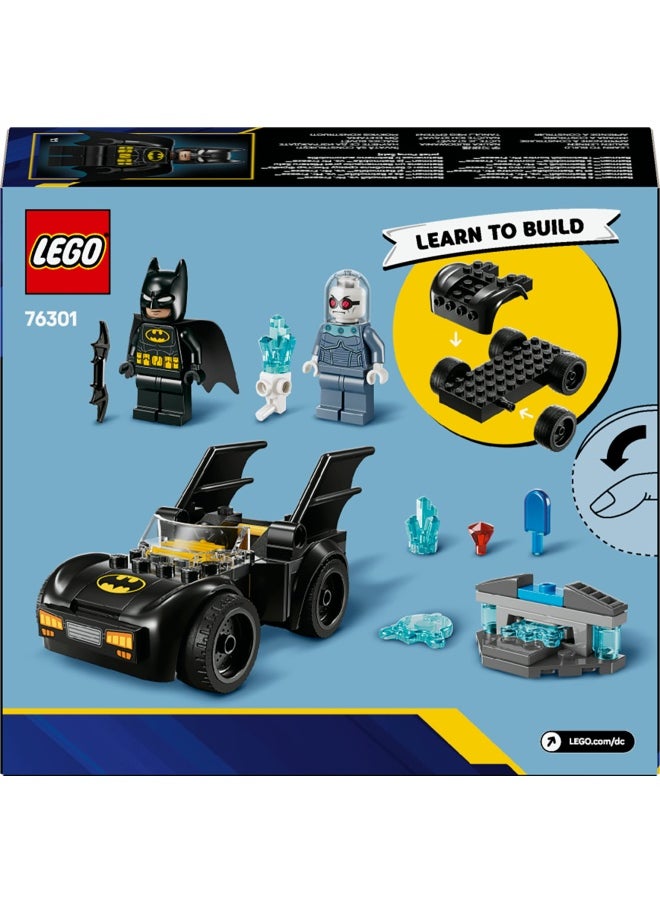 LEGO - DC Batman: Batman & Batmobile vs. Mr. Freeze - Super Hero Car Toy with 2 Minifigures for Fun Role Play - Birthday Gift for 4+ Year Old Boys and Girls 76301 (63 pieces) - Image 1