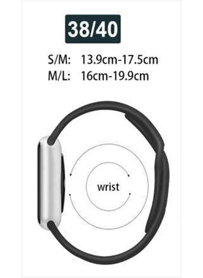 Generic - Hi Honey Designer Checkered Watch Band 38mm 40mm 41mm, Soft Silicone Sports band Waterproof Strap Compatible with iWatch Apple Watch Series 1/2/3/4/5/6/se/7/8. Women (Light Grey, 19.9) - Image 1