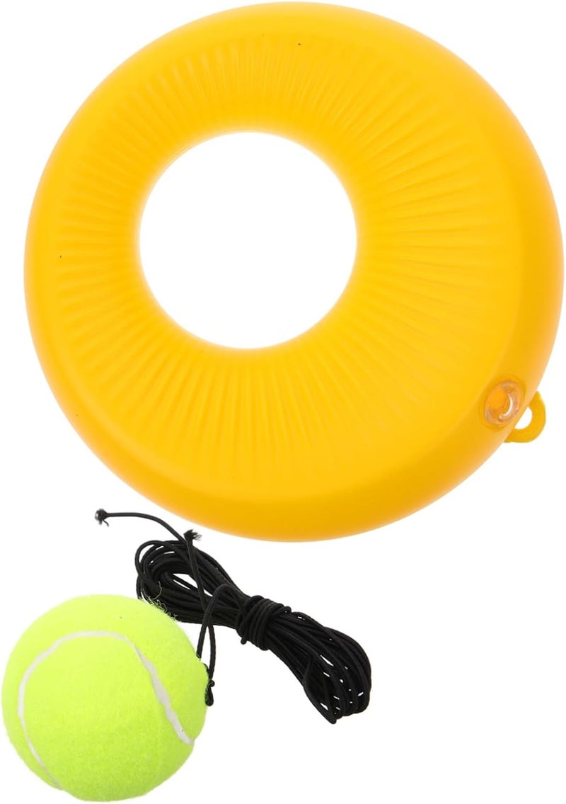 POPETPOP 1 Set Tennis Training Tools with Base for Self Study Practice Compact Tennis Trainer Skills Strength Coordination Flexibility - Image 1