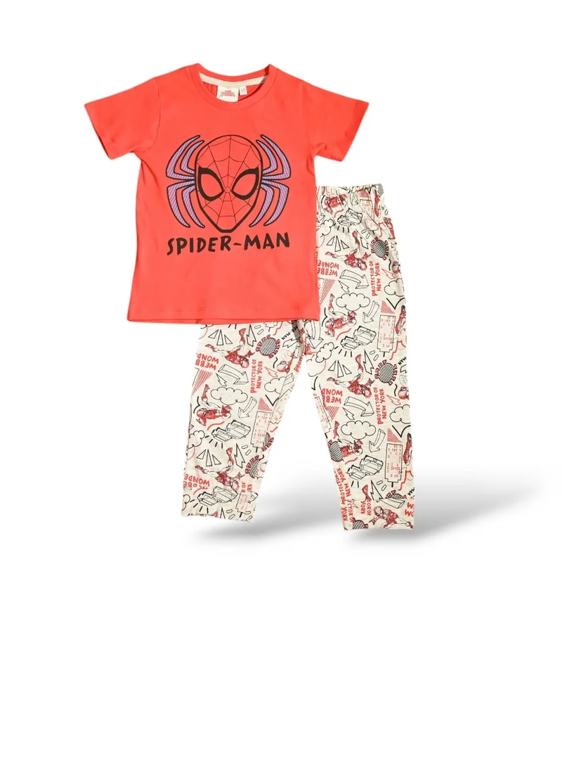 SPIDERMAN SPIDER-MAN - ‬‪BOYS SHORT SLEEVE PAJAMA SET‬