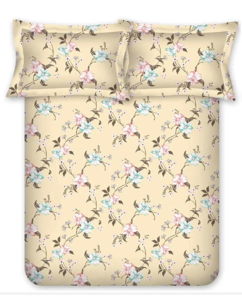 Bombay Dyeing Florentine Collection Double Bedsheet 144 TC, 100% Pure Cotton Premium Bedsheet with 2 Pillow Covers - Image 4