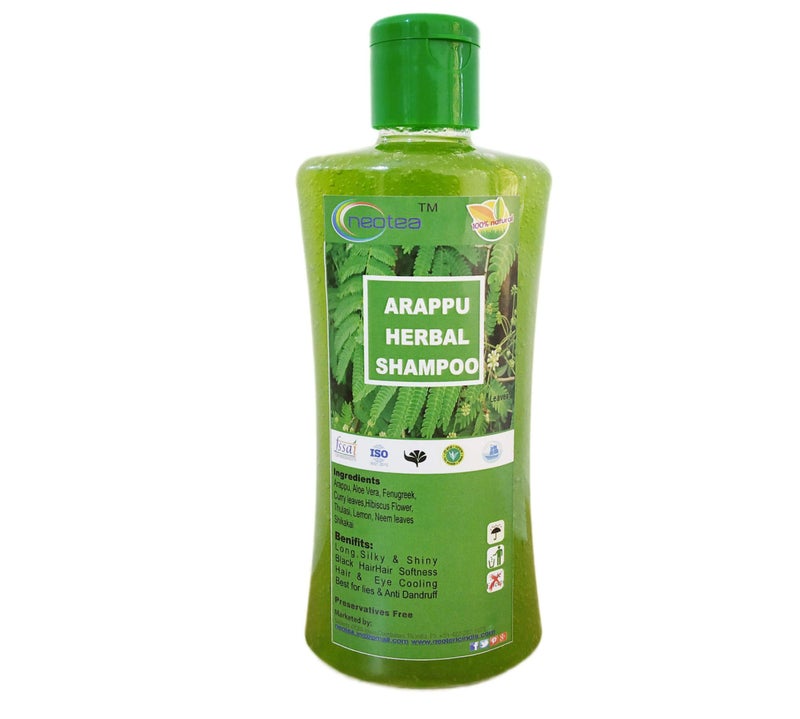 Neotea Arappu Herbal Shampoo 250ml | Natural Hair Cleanser | Gentle Scalp Care & Hair Nourishment | Sulfate-Free, Paraben-Free | Suitable for All Hair Types - Image 1