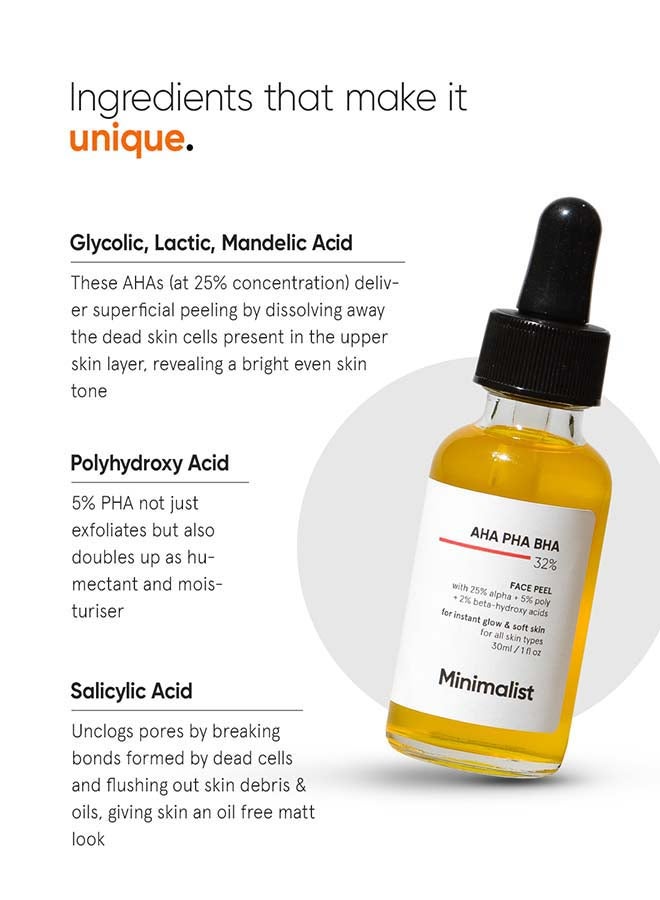 MINIMALIST AHA PHA BHA 32% Face Peel - Image 3
