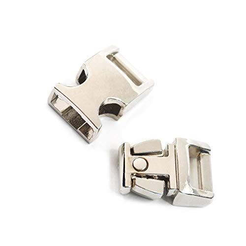 DGQ 5/8-Inch 10pcs Heavy Duty Metal Side Release Buckles Silver Color for Paracord Bracelets by DGQ - Image 4