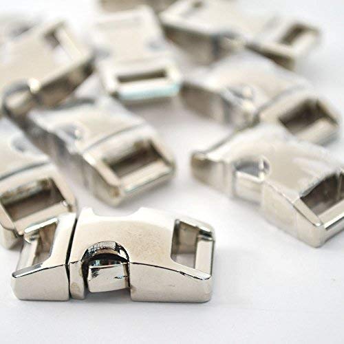 DGQ 5/8-Inch 10pcs Heavy Duty Metal Side Release Buckles Silver Color for Paracord Bracelets by DGQ - Image 5