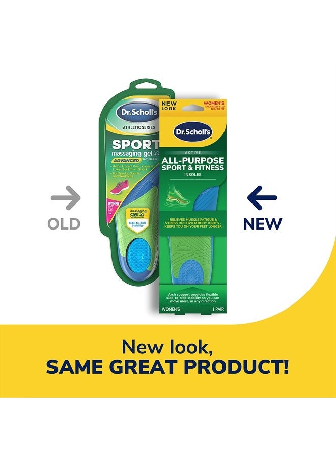 Dr. Scholl's Sport & Fitness All-Purpose Comfort Insoles, Women's, 1 Pair, Trim to Fit Inserts - Image 2