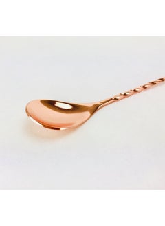 BarPros BarPros Professional Copper Finish Mixing Spoon with Fork End, 40cm - Ideal for Cocktails and Beverages  - Image 3