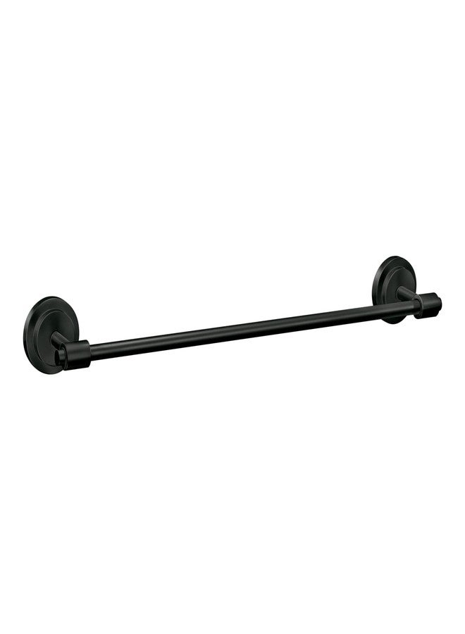 Moen DN0718BN Iso 18-Inch Single Bar Towel Bar, Brushed Nickel - Image 1