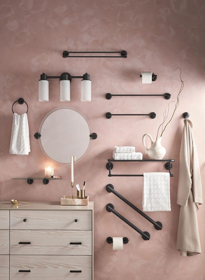 Moen DN0718BN Iso 18-Inch Single Bar Towel Bar, Brushed Nickel - Image 4