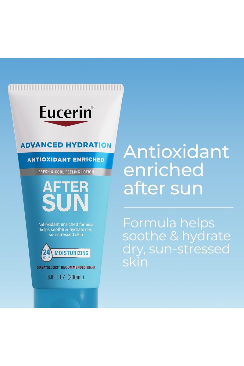 يوسيرين لوشن يوسيرين المتطور لترطيب ما بعد التعرض لأشعة الشمس للوجه والجسم، غني بمضادات الأكسدة، ترطيب يدوم 24 ساعة للبشرة الجافة والمجهدة من الشمس، أنبوب 6.8 أونصة سائلة - Image 2