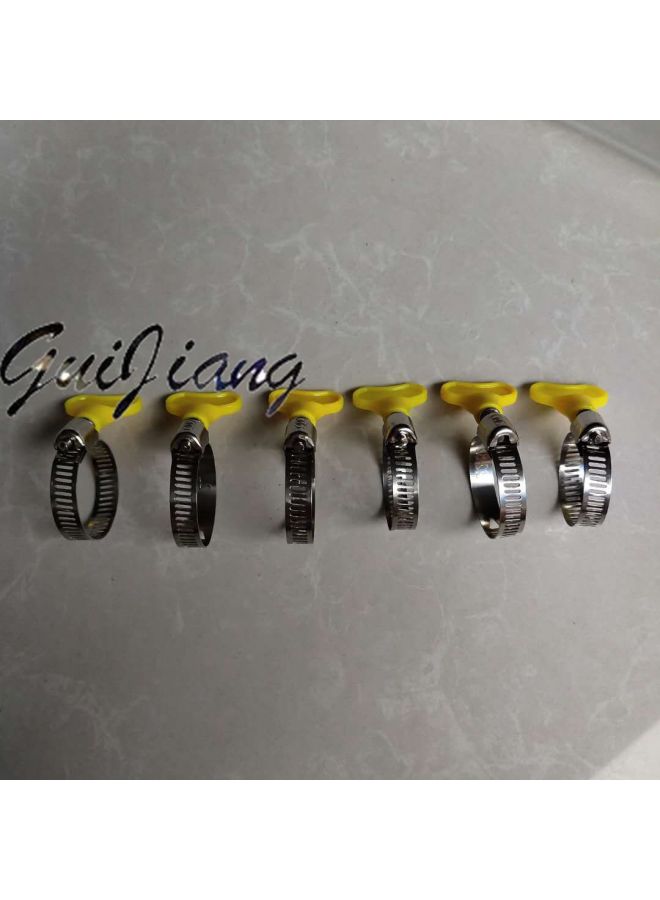 Throat Clamp Clip Gas Pipe Clamp Water Pipe Clip Water Pipe Fastening Plastic Handle Holding Hoop Stainless Steel Snap Pipe Hoop-Specification Model:Cards 22-32  - Image 4