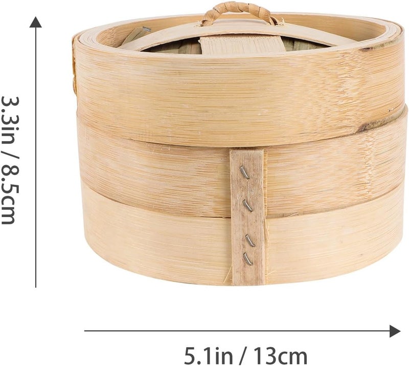 Trusted all-purpose quality Steamer Basket Set 13cm with Lid Multi-functional Kitchen Steamer for Cooking Dim Sum and Vegetables Climate adapted upgraded quality - Image 2
