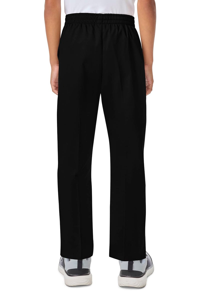 CLASSROOM Little Boys' Uniform Pull-On Pant, Black, 4 - Image 5