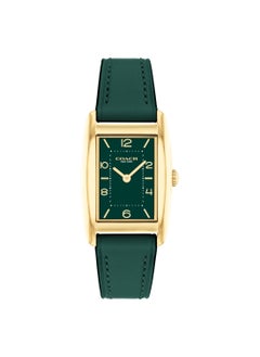 COACH Rectangle Analog Women's Green Case Watch - 14504354  - Image 1