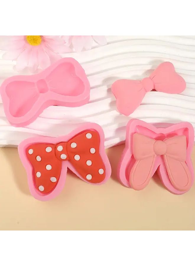 3 Pcs Cute Bow Shaped Fondant Molds For Candy Cake And Ice Cream Baking Tools Bpa Free Silicone Reusable Kitchenware Model A 21 - Image 2