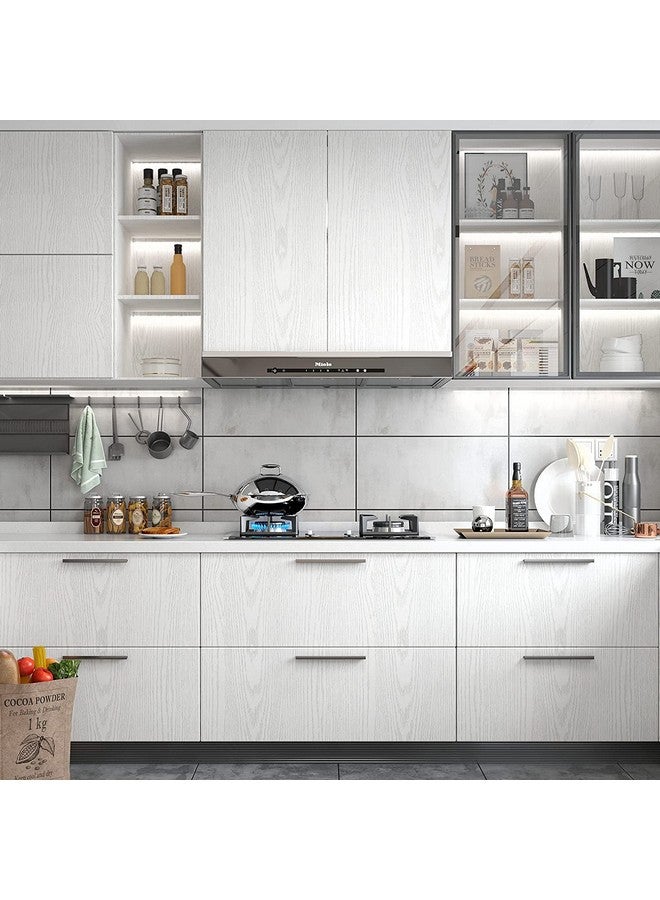 صن بيرد ورق حائط SUNBIRD ذاتي اللصق بنمط حبيبات الخشب، قابل للإزالة، ورق حائط من الفينيل، ورق حائط للرفوف وبطانة للأدراج للاستخدام المنزلي (24 × 48 بوصة، خشب أبيض) - Image 3