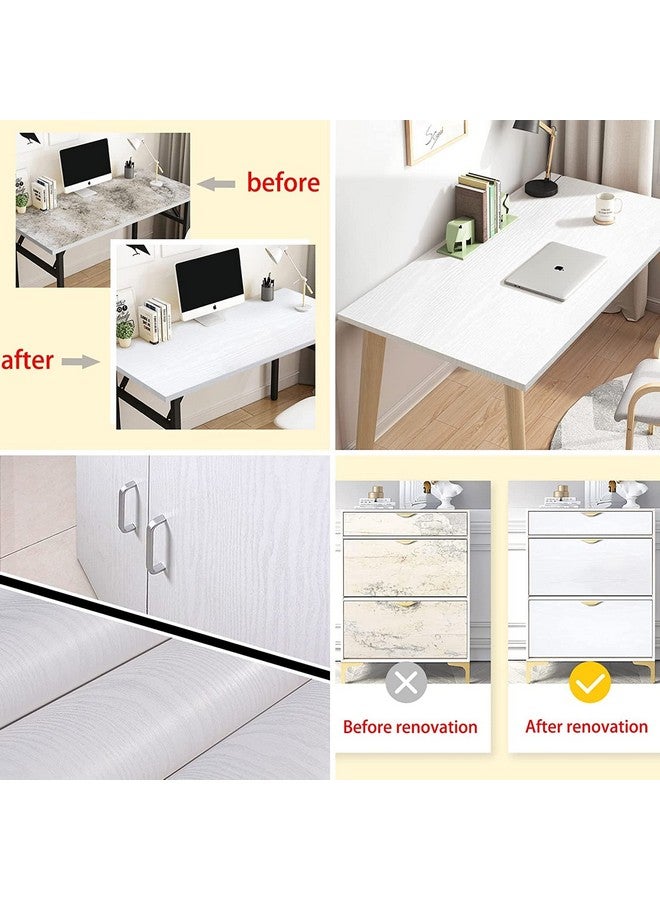 صن بيرد ورق حائط SUNBIRD ذاتي اللصق بنمط حبيبات الخشب، قابل للإزالة، ورق حائط من الفينيل، ورق حائط للرفوف وبطانة للأدراج للاستخدام المنزلي (24 × 48 بوصة، خشب أبيض) - Image 2